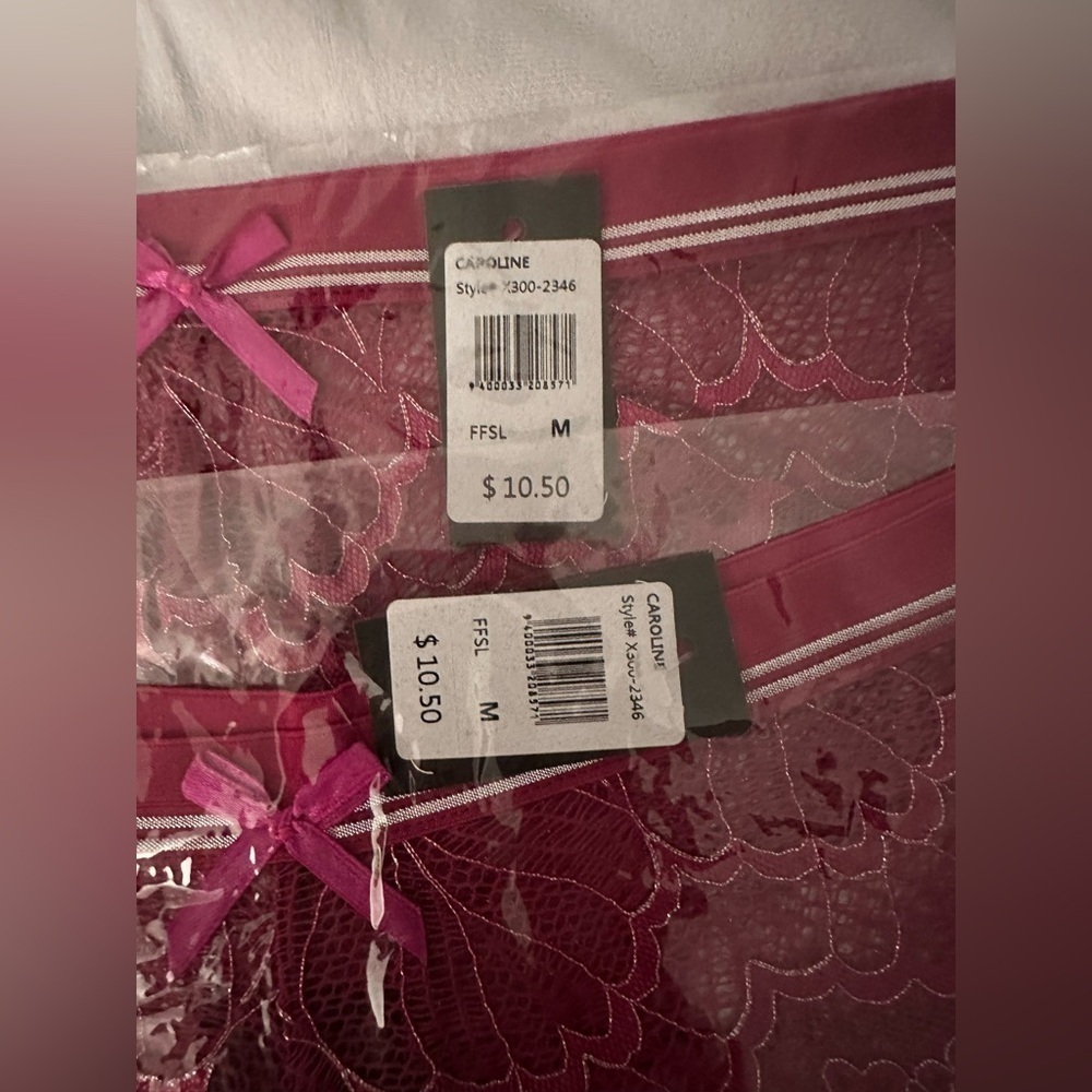 NWT Frederick’s of Hollywood 2 Pack Bundle Caroline Panties in Purple - Picture 3 of 4